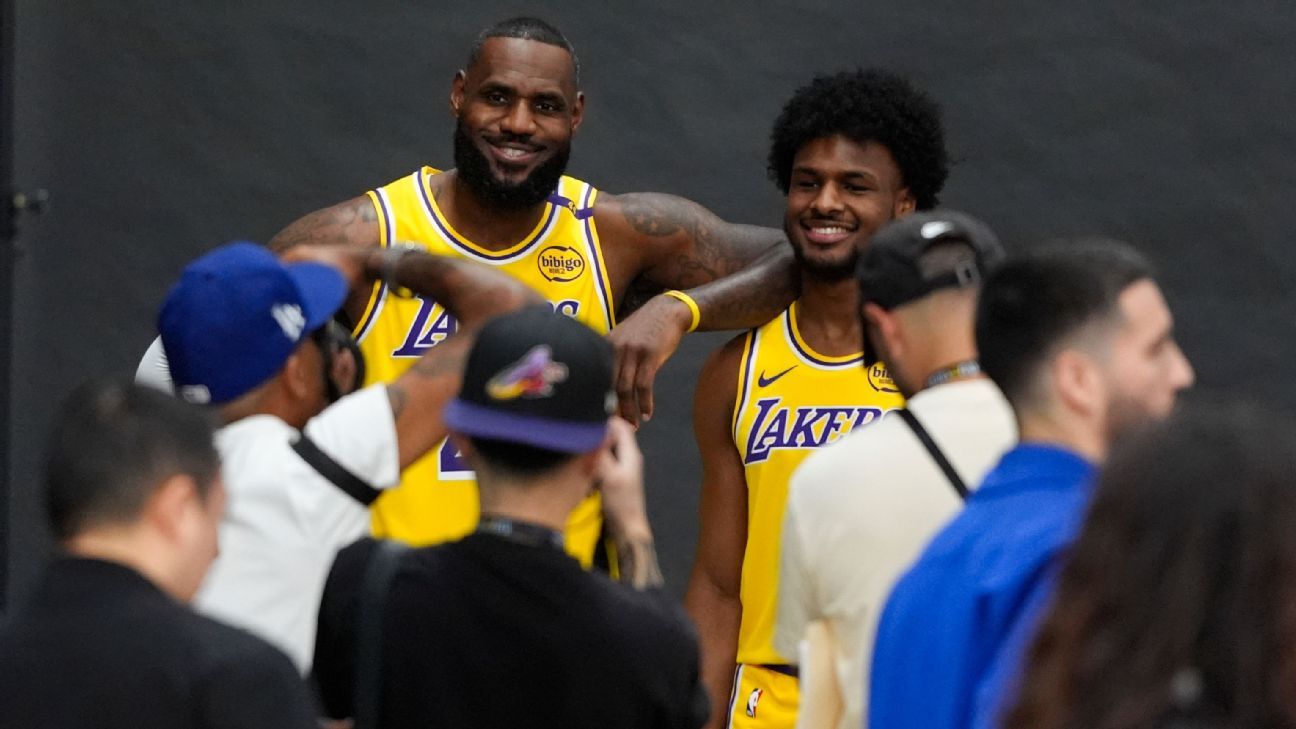 LeBron, joined by Bronny, enters Year 22 with 'a lot in the tank'